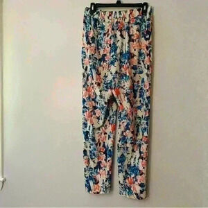 Disney's Alice Through the Looking Glass Floral Print Pants Size 10